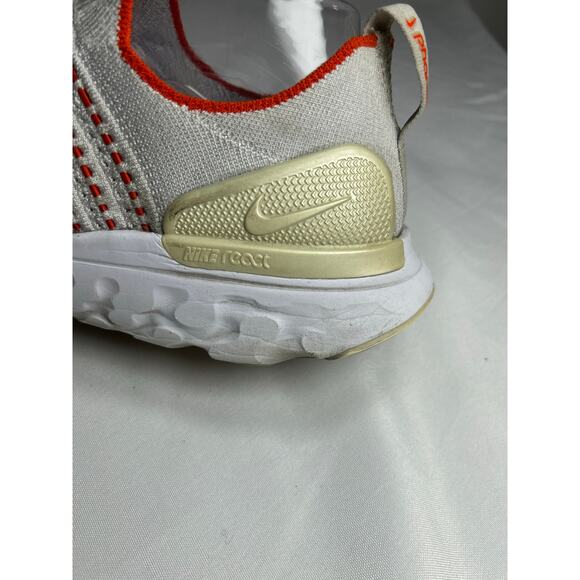 Nike React Phantom Run Flyknit 2 Vast Grey Orange women’s size 9 Chachi light - Picture 4 of 8